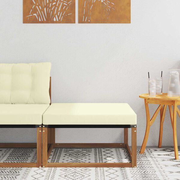 vidaXL Taburet pentru exterior Lemn Solid de Acacia natural