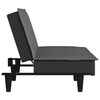 vidaXL Canapea extensibilă, gri închis, material textil