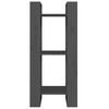 vidaXL Bibliotecă/Separator cameră, gri, 41x35x91 cm, lemn masiv pin