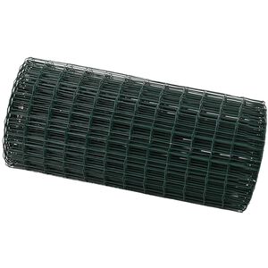 vidaXL Gard Euro Verde 0.8 x 25 m Fier acoperit cu PVC