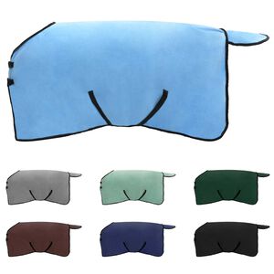 vidaXL Pătură pentru cai Aqua complet Poliester