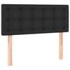 vidaXL Tăblie de pat, negru, 80x5x78/88 cm, piele ecologică