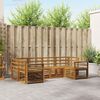 vidaXL Seturi de canapele 6 pcs natural Lemn Solid de Acacia