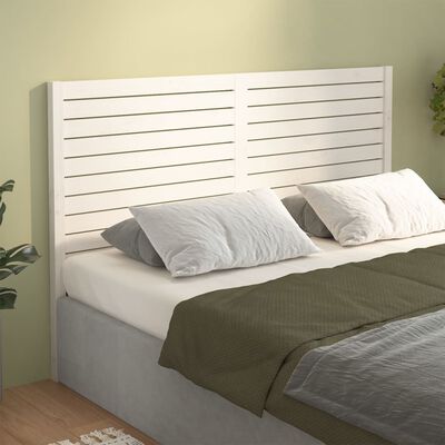 vidaXL Tăblie de pat, alb, 166x4x100 cm, lemn masiv de pin