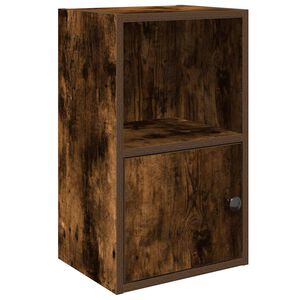 vidaXL Bibliotecă, stejar fumuriu, 31x24x52 cm, lemn prelucrat