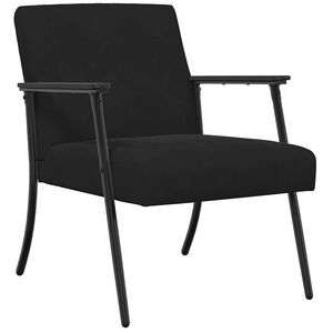 vidaXL fotoliu Negru 59 x 75 x 78 cm Catifea