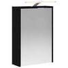 vidaXL Dulap cu oglindă pentru baie Stejar Negru 43 x 16 x 62.5 cm
