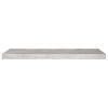 vidaXL Rafturi de perete suspendate,4 buc,gri beton,80x23,5x3,8 cm,MDF