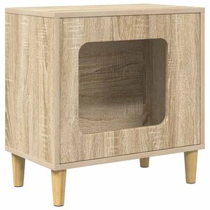 vidaXL Casa pentru pisici Sonoma 51 x 30 x 52 cm Lemn prelucrat
