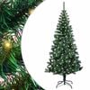 vidaXL Pom de Crăciun artificial pre-iluminat cu 150 LED Verde 120 cm