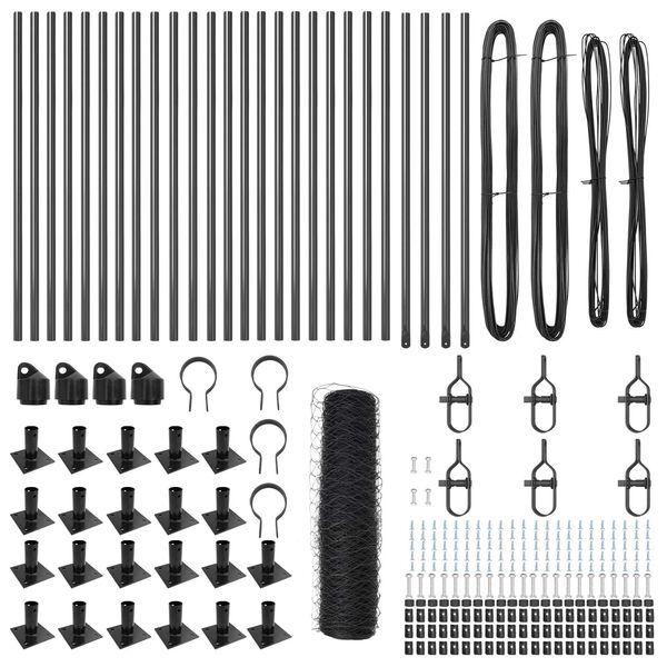 vidaXL St&acirc;lp de gard. Gri 50 x 0,8 m (plasă de 50 mm) Oțel și PVC