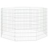 vidaXL Adăpost pentru animale cu 8 panouri, 54x80 cm, fier galvanizat