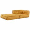 vidaXL Unitatea de sofa modulară galben 70x70x54 țesătură