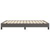 vidaXL Cadru de pat, gri, 140x190 cm, piele ecologică