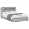 vidaXL Cadru de pat cu depozitare cu sertar Sonoma gri 140 x 200 cm