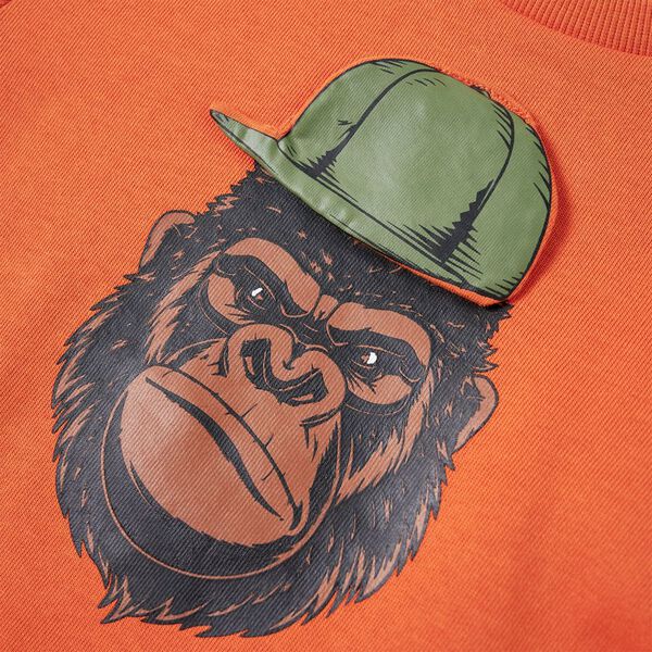 Bluzon pentru copii, portocaliu închis, 128