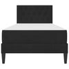 vidaXL Cadru de pat cu saltea cu headboard Negru 80 x 200 cm Catifea