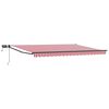 vidaXL Marchiză retractabilă manuală cu led-uri 4,5 &times; 3 m