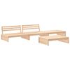 vidaXL Set mobilier de grădină cu perne, 4 piese, lemn masiv