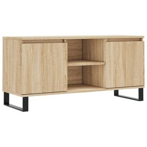 vidaXL Comodă TV, stejar sonoma, 104x35x50 cm, lemn compozit