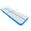 vidaXL Saltea gimnastică gonflabilă cu pompă albastru 400x100x20cm PVC