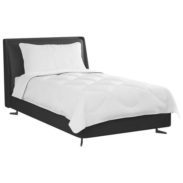 vidaXL Pilotă cu pernă 2 pcs Alb Microfibră