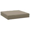 vidaXL Pernă de paleți, gri taupe, 60x60x6 cm, material textil