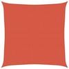 vidaXL P&acirc;nză parasolar, cărămiziu, 6 x 6 m, HDPE, 160 g/m&sup2;