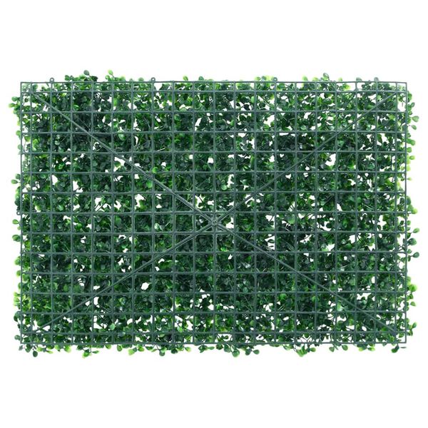  vidaXL Gard din frunze de arbust artificiale, 6 buc., verde, 40x60 cm