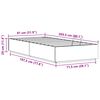 vidaXL Cadru de pat otoman natural 80 x 200 cm Lemn masiv de pin