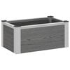 vidaXL Strat &icirc;nălțat de grădină Gri 50 x 30 x 22 cm WPC și Aluminiu