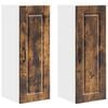vidaXL Dulap de perete PORTO 2 pcs Stejar fumuriu 30 x 31 x 80 cm