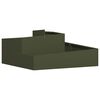 vidaXL Vază pentru Grădină Verde măsliniu 100 x 100 x 50 cm