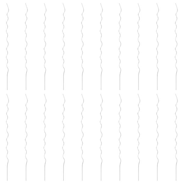 vidaXL Spirale pentru suport plante, 20 buc., 170 cm, oțel galvanizat