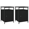 vidaXL Noptiere, 2 buc., negru, 40x42x60 cm, lemn prelucrat
