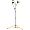 vidaXL Proiector LED cu trepied, 2x30 W, alb cald