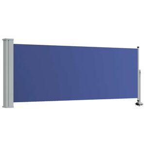 vidaXL Copertină laterală retractabilă terasă, albastru, 100x300 cm