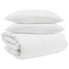 vidaXL Set de Pături cu pernă 3 pcs Alb Pene de rață