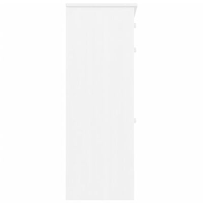 vidaXL Pantofar ALTA, alb, 77x35x96 cm, lemn masiv de pin