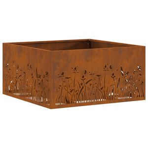 vidaXL Cuptor de foc Maro 60 x 60 x 30 cm Oțel