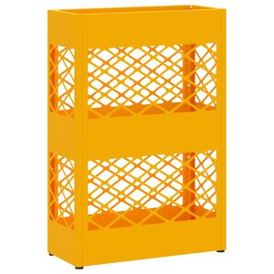 vidaXL Stand pentru Umbrele de Plouă Galben muștar 28 x 12 x 41 cm