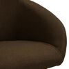 vidaXL Scaun de masă pivotant, maro &icirc;nchis, material textil