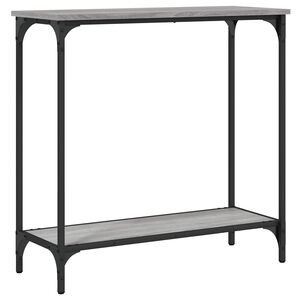 vidaXL Masă consolă, gri sonoma, 75x30,5x75 cm, lemn prelucrat