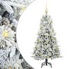 vidaXL Brad de Crăciun artificial cu ramuri articulare Alb 120 cm