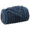 vidaXL Pătura de aruncat Albastru marin 270 x 240 cm 1.66 kg Molton