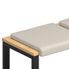 vidaXL Perna pentru bancă 4 buc. Catifea Texturată Ovăz Ad&acirc;ncime 35 cm