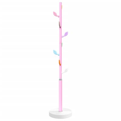 vidaXL Cuier de haine, roz, 172 cm, fier vopsit electrostatic