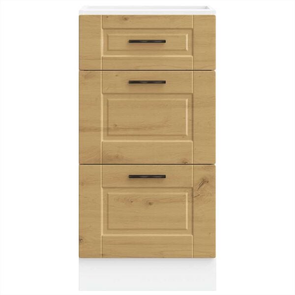 vidaXL Dulap de bază de bucătărie &bdquo;Porto&rdquo; din lemn de stejar artizanal