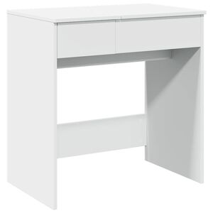 vidaXL Masă de toaletă cu oglindă, alb, 73x46,5x120 cm