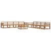 vidaXL Set de canapele de exterior 9 buc. natural Lemn Solid de Acacia